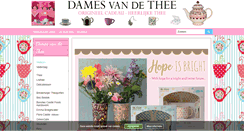 Desktop Screenshot of damesvandethee.nl