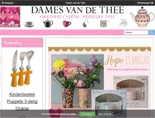 Tablet Screenshot of damesvandethee.nl